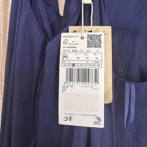 Mango Women's Deep Blue Dress